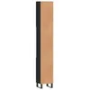 vidaXL Badschrank Schwarz 30x30x190 cm Holzwerkstoff Produktbild-Vorschau 2