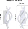 Led wandlampe, spiralförmig design, 6000k kaltweiß, für Produktbild-Vorschau 6