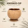 Kokosnuss Cocktail Becher mit Fuß Ø 10-13cm Tiki Hawaii Produktbild-Vorschau 3