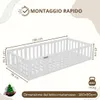 Crazy Pine Kinderbett 90x180 cm – Weiß  - Montessori Produktbild-Vorschau 11