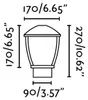 Faro 74997, Außensockel-/Pfostenbeleuchtung, Dunkles Grau, Produktbild-Vorschau 5
