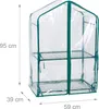 Relaxdays Balkon Gewächshaus, 1er Pack, PVC-Folie, Stahl, Produktbild-Vorschau 4