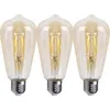 3 x LED Filament Edison ST64 Leuchtmittel 4W E27 Gold extra Produktbild-Vorschau 1