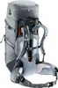 The back view of a gray hiking backpack. Produktbild-Vorschau