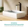 EMKE Aufsatzwaschbecken Keramik Rechteckig 450x320mm Weiß Produktbild-Vorschau 6