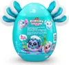 The back of a toy egg packaging, showing the product and its features. Produktbild-Vorschau