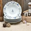 Neptun 6er Set maritime Suppenteller tiefe Teller Porzellan Produktbild-Vorschau 2