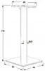 Base per tavolo in metallo SH-5002-6/H, per ufficio, hotel, Anteprima dell’immagine prodotto 9