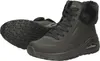 A pair of black Skechers Uno Rugged boots are shown against a white background. Produktbild-Vorschau