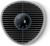 A top-down view of a white and gray air purifier with a digital display. Produktbild-Vorschau