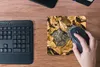 MuchoWow® Mauspad Mousepad Igel - Braun - Blätter 20x20 cm Produktbild-Vorschau 4
