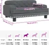 vidaXL Lit pour chien gris foncé 70x45x30 cm velours Voir les images du produit 7