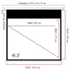 4:3 SlenderLine Beamer Rolloleinwand 244 x 198 (238x178)cm Produktbild-Vorschau 3