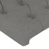 vidaXL Kopfteil mit Ohren Dunkelgrau 83x23x118/128 cm Stoff Produktbild-Vorschau 6