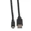 ROLINE Cavo USB 2.0, Tipo A - Mini a 5 pin, Schwarz, 0,8 m Anteprima dell’immagine prodotto 3