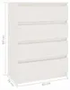 vidaXL Armoire d'appoint blanc 60x36x84 cm Pin massif Voir les images du produit 8