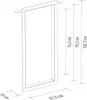 A technical drawing with dimensions of a package box. Náhled obrázku produktu