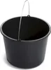 A black bucket with a metal handle is shown against a white background. Anteprima dell’immagine prodotto