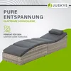 Juskys Sonnenliege Lamia klappbar - Polyrattan Gartenliege Produktbild-Vorschau 2