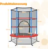 Trampoline de jardin COSTWAY Ø165cm avec filet de sécurité, Voir les images du produit 2