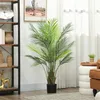 HOMCOM Grand palmier artificiel 120 cm, plante artificielle Voir les images du produit 2
