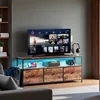 108 cm LED-TV-Ständer, Tischplatte in Tigerholzoptik, 3 Produktbild-Vorschau 2