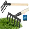 KOTARBAU® Záhradné hrable 33 cm so 6 hrotmi Malé oceľové Náhľad obrázku produktu 1