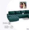FEDVE Ecksofa Big Sofa Eckcouch mit Schlaffunktion DHAKA U Produktbild-Vorschau 6