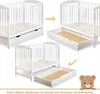 Gitterbett Babybett 2in1 60x120 mit Schublade Produktbild-Vorschau 5