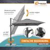 Schneider Ampelschirm TAVO 400 x 300 cm anthrazit – Produktbild-Vorschau 2