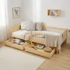 Cadre de lit 90x200 cm avec 2 Tiroirs Lit enfant Naturel Voir les images du produit 15