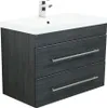 Badmöbel Infinity 850 SoftClose anthrazit gemasert : Produktbild-Vorschau 2