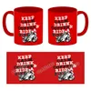 Keep calm & ride a bike Kaffeebecher Rot Kaffeebecher zum Produktbild-Vorschau 4