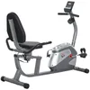 HOMCOM ležiaci cvičebný bicykel s LCD displejom 8-stupňový Náhľad obrázku produktu 1