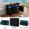 Merax Sideboard mit LED, Kommode mit Acryl und Glasböden, Produktbild-Vorschau 5
