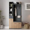 Ensemble vestiaire Merax 7 en 1, vestiaire compact avec Voir les images du produit 2