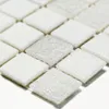 Matt Weiss Mix Glas Mosaikfliesen 20x20mm Steine Produktbild-Vorschau 1