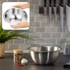 com-four® 2-teiliges Rührschüssel Set aus Edelstahl - Produktbild-Vorschau 4