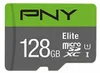 A close-up of a PNY Elite 128GB microSDXC memory card. Anteprima dell’immagine prodotto