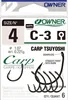 Owner Carp C3 Haken - 5 Angelhaken für Karpfen, Größe:2 Produktbild-Vorschau 4