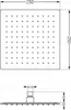 Mexen dažďová sprcha slim 25 x 25 cm s sprchovým ramenom, Náhľad obrázku produktu 2
