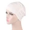 Einfarbige Männer Frauen Plissee Baumwolle Beanie Cap Produktbild-Vorschau 7