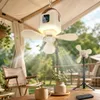 3-in-1 Tischventilator mit Licht Akku, H43cm Mini Camping Produktbild-Vorschau 8