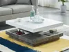 Couchtisch FAUSTO – Drehbare Tischplatte – MDF, weiß Produktbild-Vorschau 6