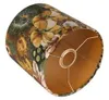 Paralume da 15 cm - Motivo floreale - Colore oro - Tessuto Anteprima dell’immagine prodotto 3