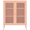 vidaXL Lagerschrank Rosa 80x35x101,5 cm Stahl Produktbild-Vorschau 3