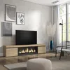 COZY Meuble TV, Banc Télé, 208x35x45cm, Pour les TV jusqu'à Voir les images du produit 2