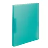 A single, translucent turquoise ring binder is shown against a white background. Podgląd zdjęcia produktu