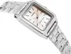 A close-up, angled shot of a silver Casio watch with a light pink dial, set against a white background. Produktbild-Vorschau