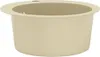 vidaXL Lavello in granito a vasca singola rotonda beige Anteprima dell’immagine prodotto 4